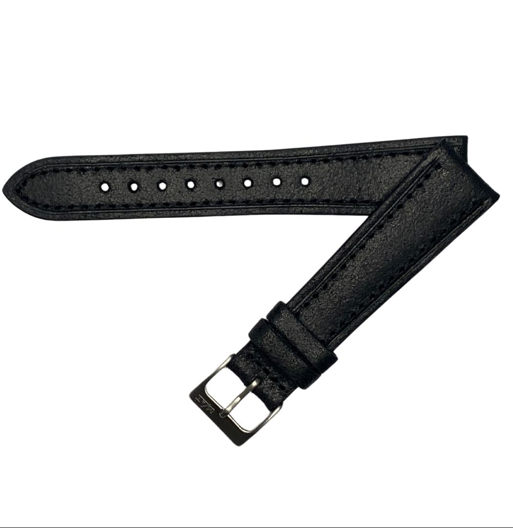 20x16 mm black leather strap - Tang buckle