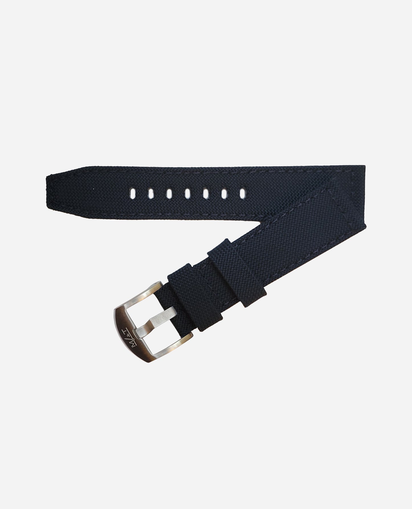 22x20 mm blue canvas strap - Tang buckle