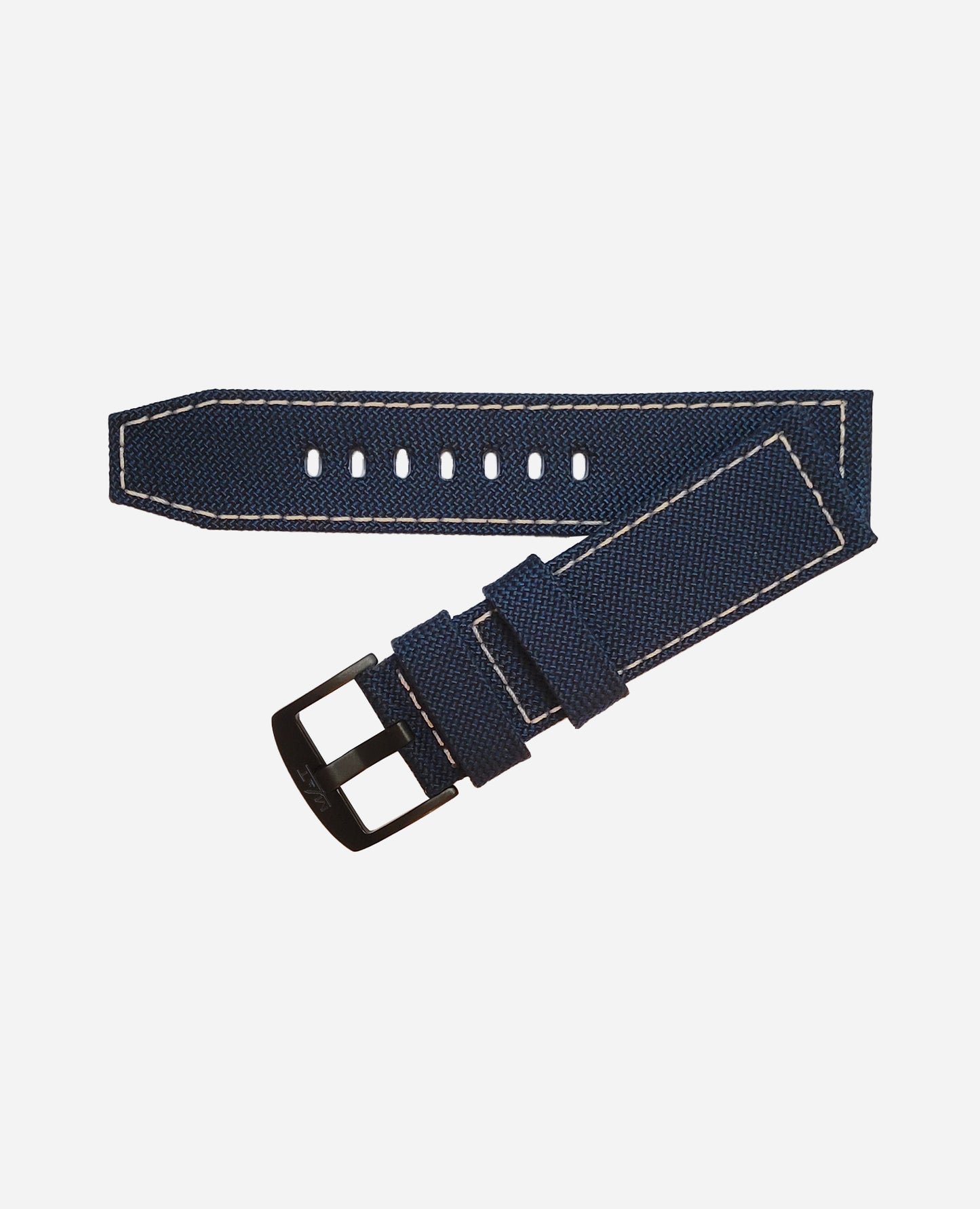 CANVAS BLEU SURPIQÛRE BLANCHE 24 X 22 MM