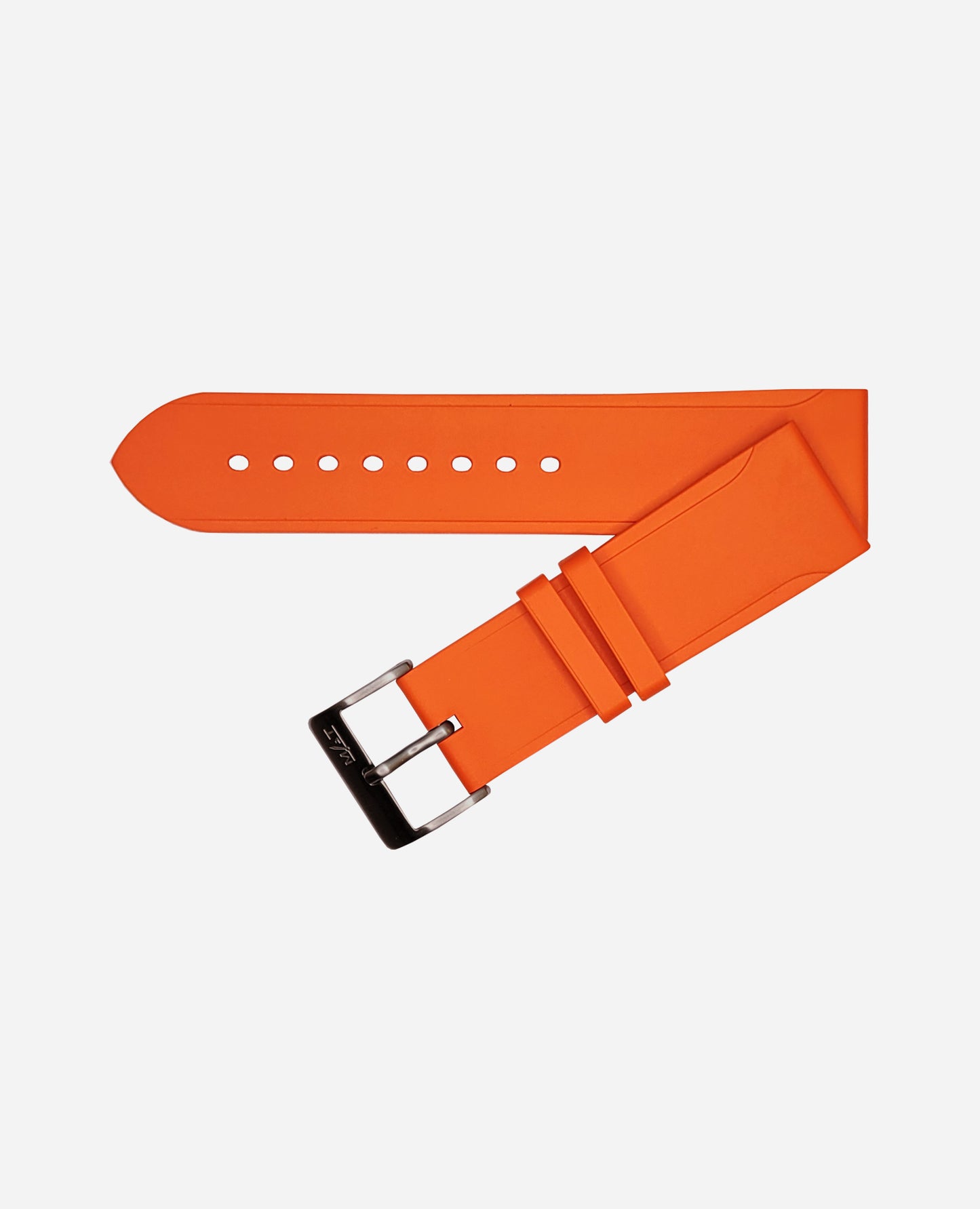 24x22 mm orange rubber strap - Tang buckle