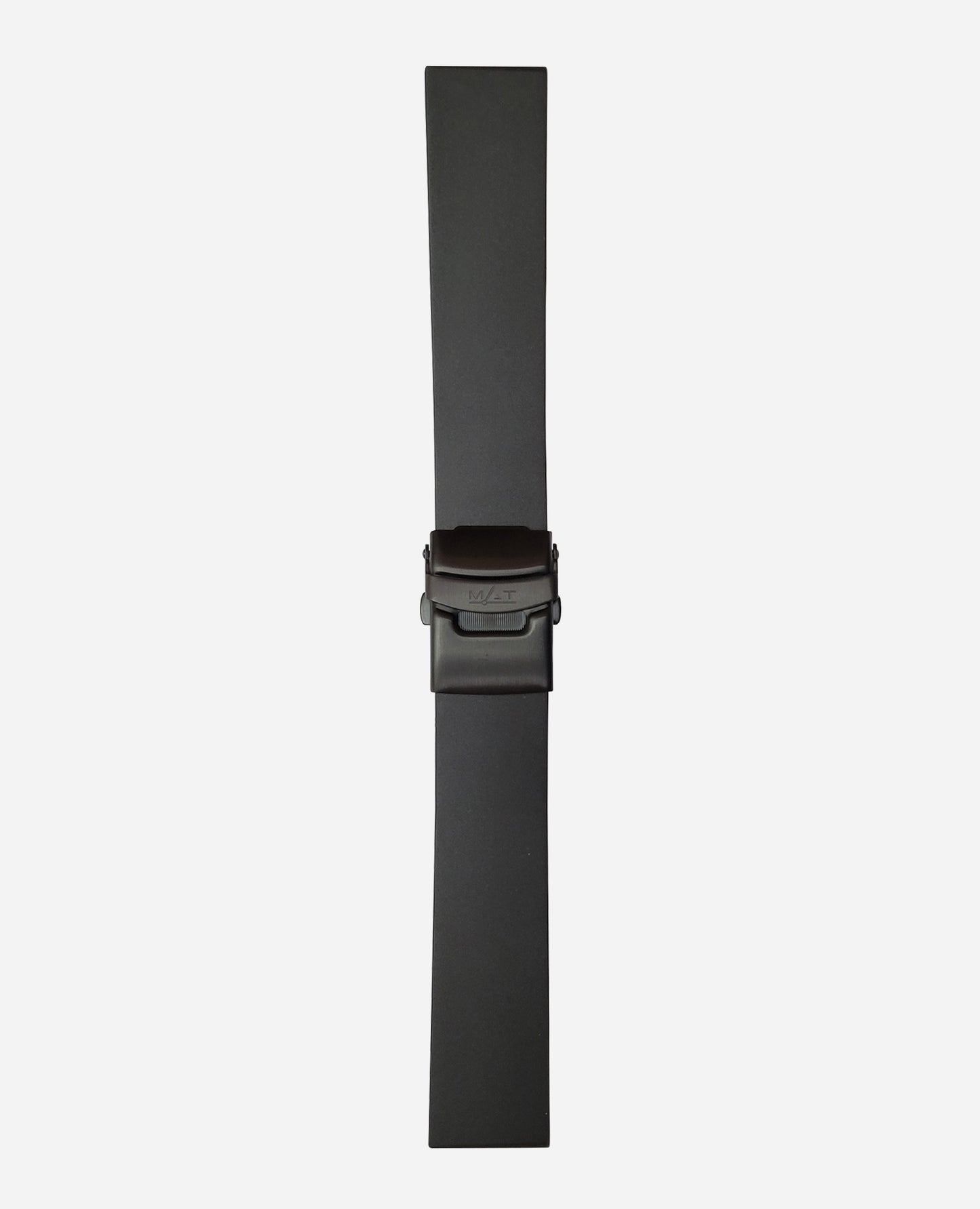 BLACK RUBBER 22 X 20 MM - CLASP BUCKLE