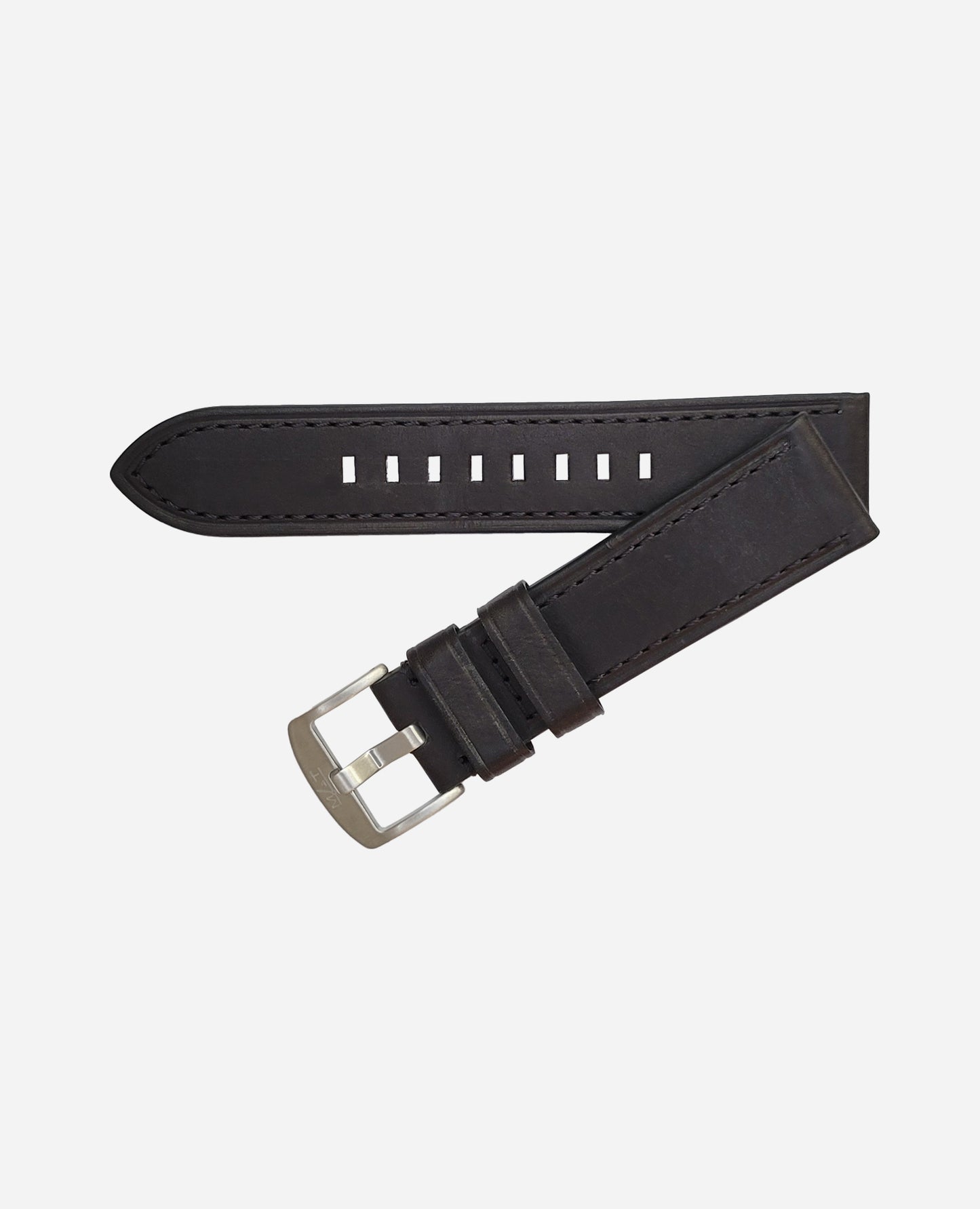 Bracelet Cuir Noir 24x22 mm - Boucle à ardillon