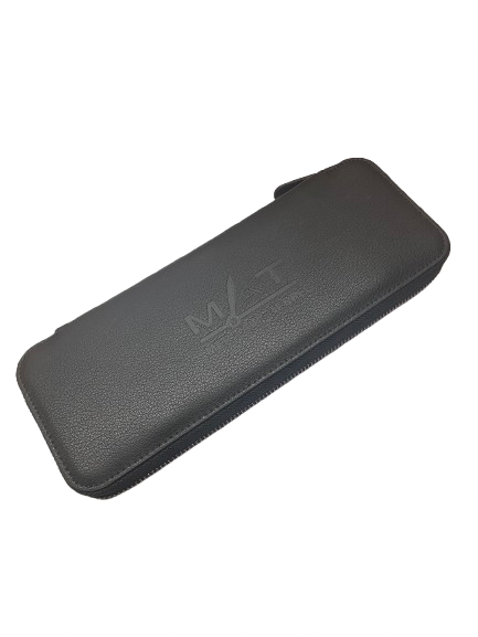 MAT watches case - Black Recycled Leather