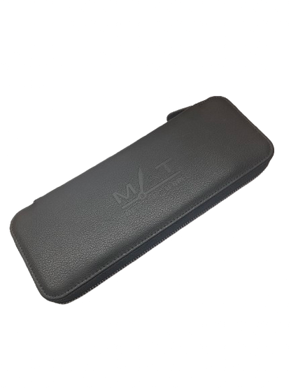 MAT watches case - Black Recycled Leather