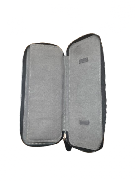 MAT watches case - Black Recycled Leather