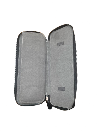 MAT watches case - Black Recycled Leather