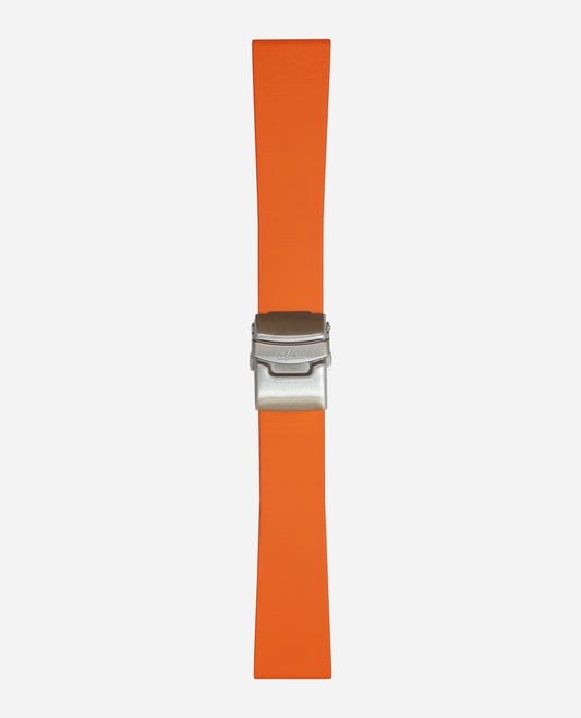 ORANGE RUBBER 24 X 20 MM - CLASP BUCKLE