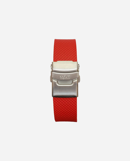 RED RUBBER 24 X 20 MM - CLASP BUCKLE