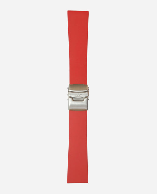 RED RUBBER 24 X 20 MM - CLASP BUCKLE