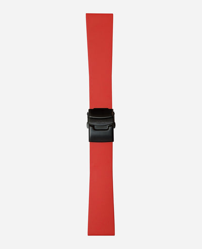 RED RUBBER 24 X 20 MM - CLASP BUCKLE
