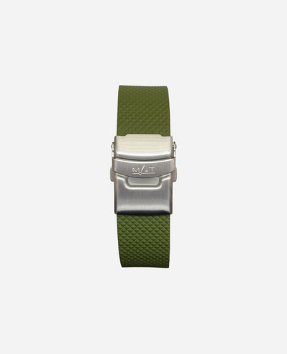 GREEN RUBBER 22 X 20 MM - CLASP BUCKLE