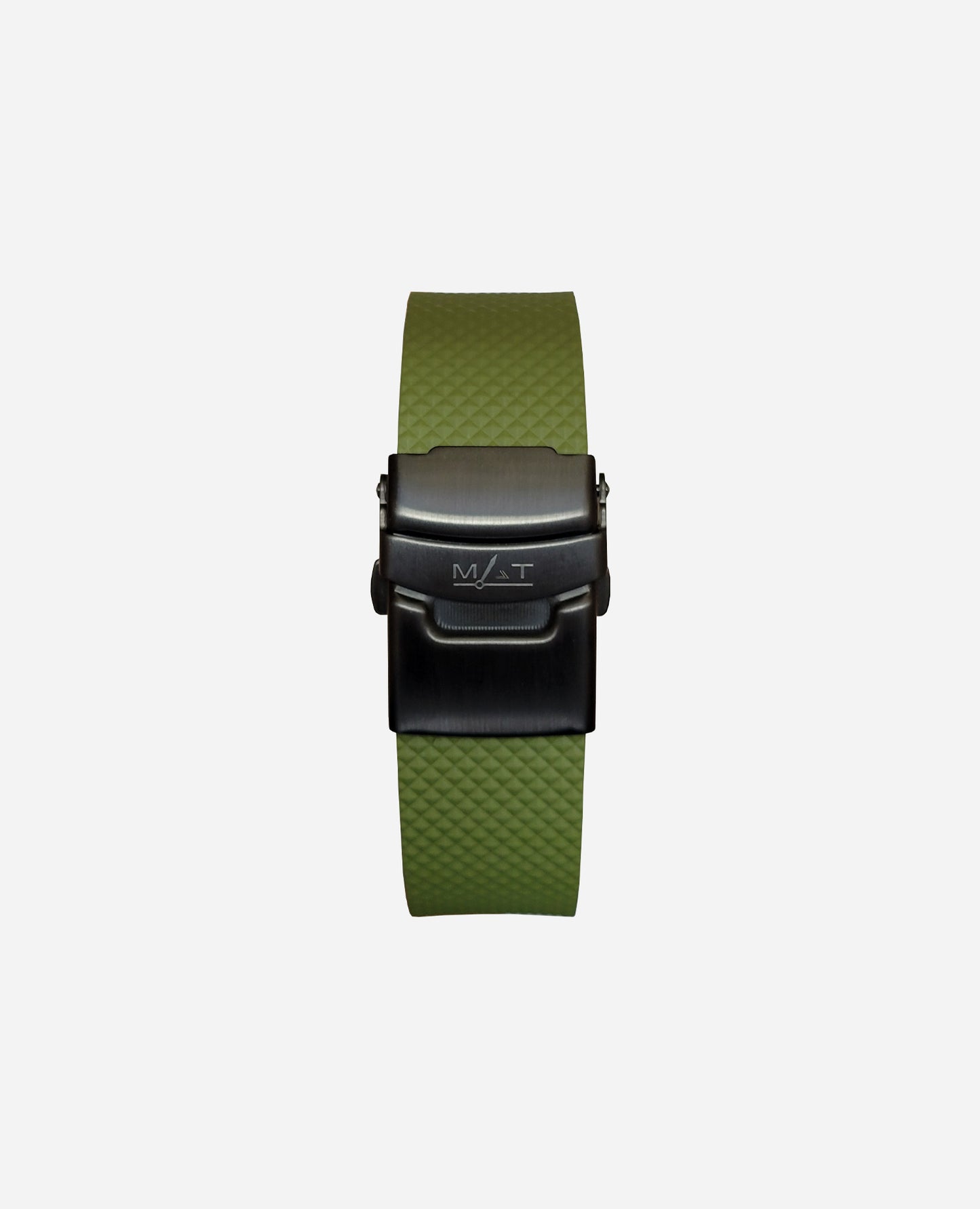 GREEN RUBBER 22 X 20 MM - CLASP BUCKLE