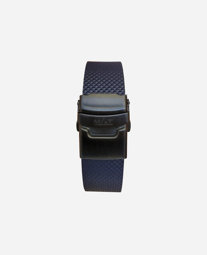BLUE RUBBER 24 X 20 MM - CLASP BUCKLE